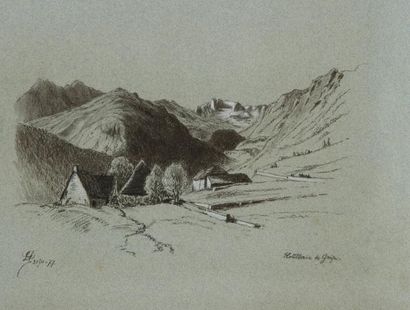 L. GENTIL 
Vues de Camps de Châlons en 1891, du Rhône en 1883 - du Mont de Chat
Trois...