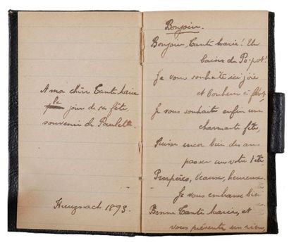 Pauline TARN, dite Renée VIVIEN (1877-1909) poétesse Carnet autographe de poèmes,...