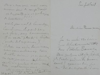 Henri de TOULOUSE-LAUTREC (1864-1901) L.A.S., Paris jeudi 6 avril [1882], à sa grand-mère...