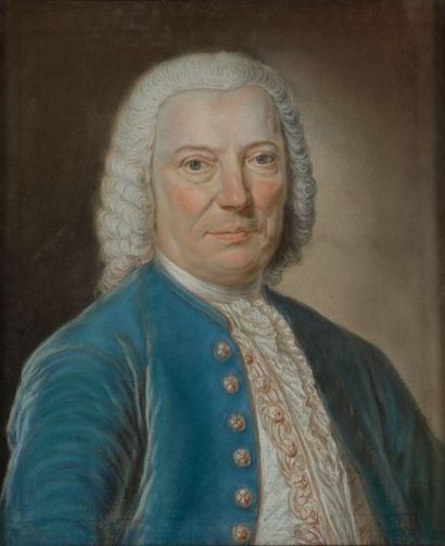 École FRANÇAISE du XVIIIe siècle Portrait d'homme
Pastel.
54 x 46 cm
