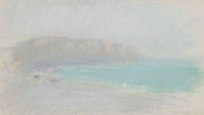 André BARBIER (1883-1970) 
Dieppe
Pastel.
Signé en bas à droite.
17 x 29 cm