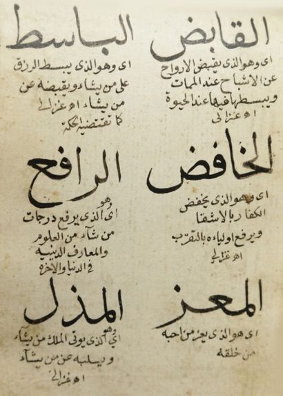 null Manuscrit religieux, Maghreb, XIXe siècle
Manuscrit en arabe, comprenant différentes...