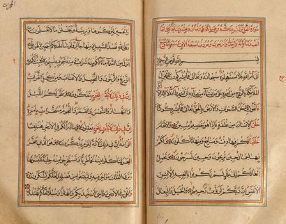 null Grand Coran safavide, signé, Iran, daté 1061H./1650
Manuscrit sur papier en...