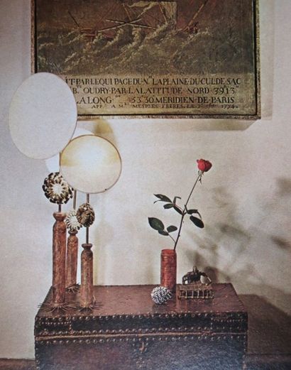 LINE VAUTRIN (1913-1997) 

Lampe Fleur
La base et la fleur, réglable en hauteur,...