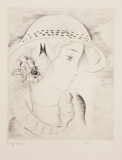 Mily Possoz (portugaise, 1888-1967) 
Profil de fillette; Fillette au chapeau. 1930....