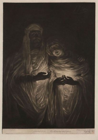 James-J.-J. Tissot (1836-1902) 
Apparition médiunimique. 1885. Manière noire. 490...