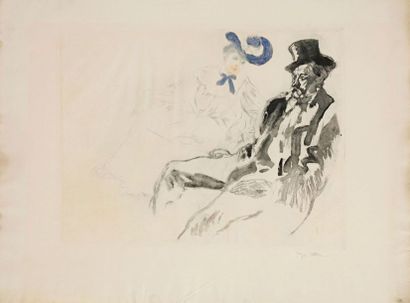 Jacques Villon (Gaston Duchamp, dit) (1875-1963) 
Nevers à Paris, ou Le Fêtard. 1904....