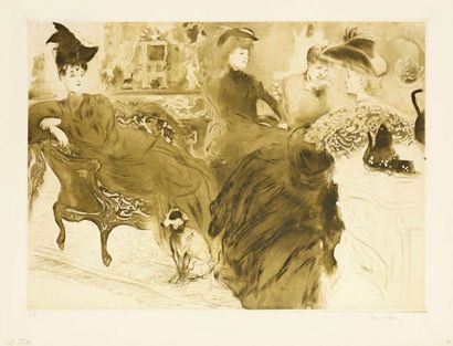 Jacques Villon (Gaston Duchamp, dit) (1875-1963) 
Le Potin. 1904. Pointe sèche et...