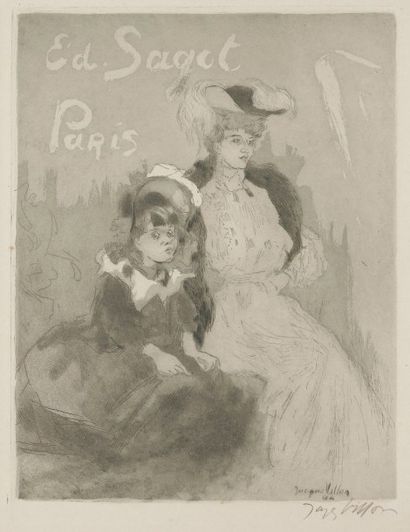 Jacques Villon (Gaston Duchamp, dit) (1875-1963) 
La Parisienne (tournée à gauche,...