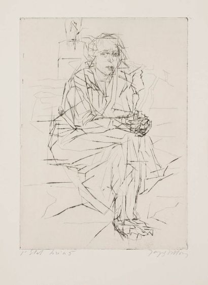 Jacques Villon (Gaston Duchamp, dit) (1875-1963) 
Madeleine. 1935. Pointe sèche....