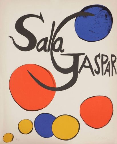Alexander CALDER (1898-1976) 
Sala Gaspar. Affiche. Vers 1975. Lithographie. [505...