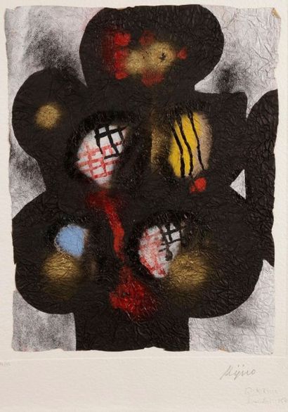 Ladislas Kijno (polonais, 1921-2012) 
Quadrille. Lithographie en couleurs sur papier...