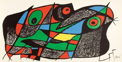 Joan MIRO (1893-1983) 
Joan Miró escultor. 1974. Suite de 6 lithographies (sur 7)....