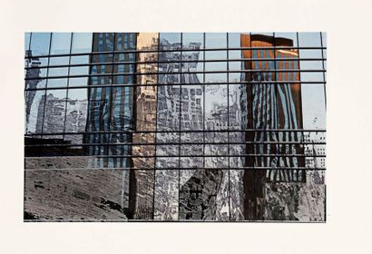 Gottfried Salzmann (autrichien, actif à Paris, né en 1943) 
Reflets, La Défense I....