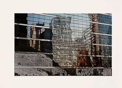 Gottfried Salzmann (autrichien, actif à Paris, né en 1943) 
Reflets, La Défense II....