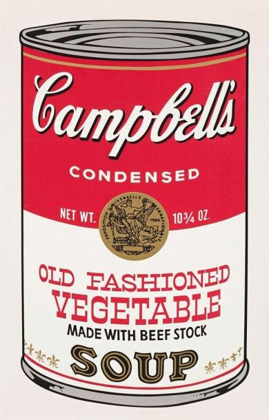 Andy Warhol (1928-1987) 
Campbell's Soup II. Old Fashioned Vegetable. (Pl. d'un portefeuille...