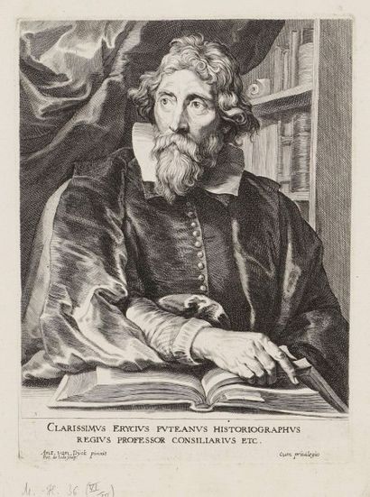 Antoine van Dyck (1599-1641) (d'après) 
Erycius Puteanus; Henri van Balen; Corneille...