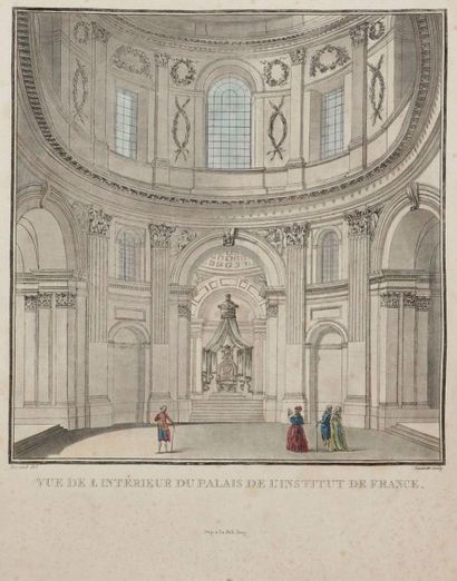 Jean-François Janinet (1752-1814) 
Vue de l'intérieur du Palais de l'Institut de...