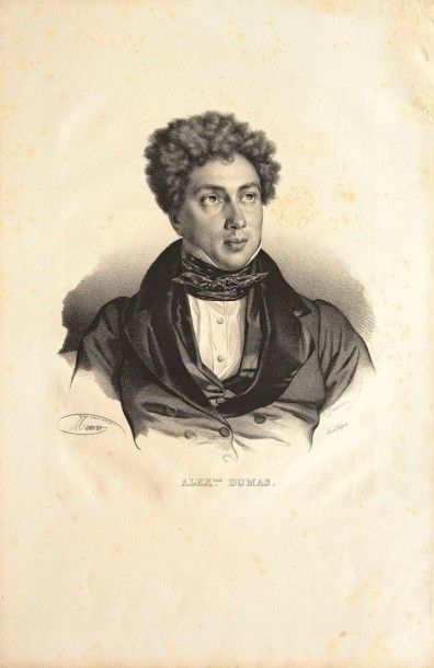 Nicolas-Eustache MAURIN 
Lamartine ; Alexdre Dumas. Vers 1830. Lithographie « d?après...