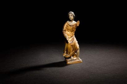 null Ange en bois sculpté en ronde-bosse, polychromé et doré.
XVIIe siècle
Hauteur:...
