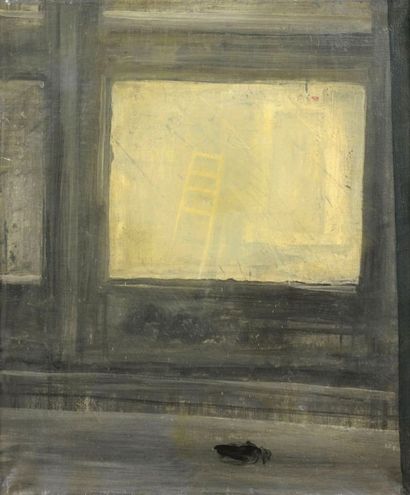 null Francisco Pistolesi né en 1956Fenêtre, 1990Huile sur toile Signée, située «...
