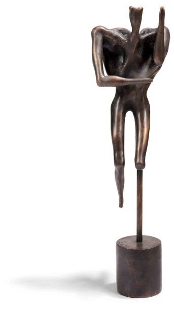 Bahman MOHASSES [iranien] (1931-2010) 
Personnage, 1975
Sculpture en bronze patiné.
Signée...