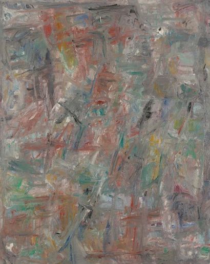 David LAN-BAR [polonais] (1912-1987) 
Composition, 1957
Huile sur toile.
Signée et...