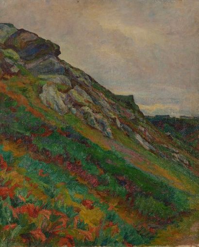 Alfred Aloysius SMITH (1854-1927) 
Paysage de Creuse
Huile sur toile.
Signée en bas...