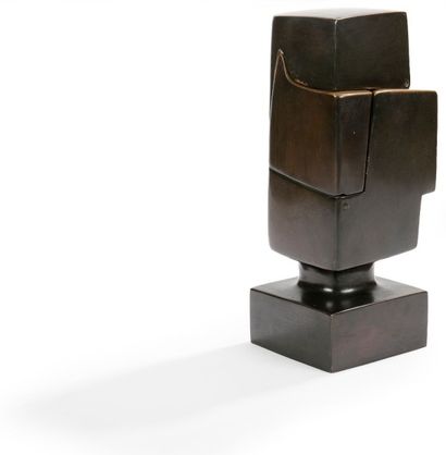 Ecole Moderne 
Composition
Sculpture en bronze patiné.
H.: 33 cm