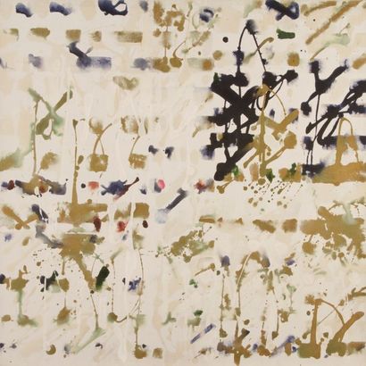Raymonde GODIN [canadienne] (née en 1930) 
Composition, 1983
Acrylique sur toile.
Signée...