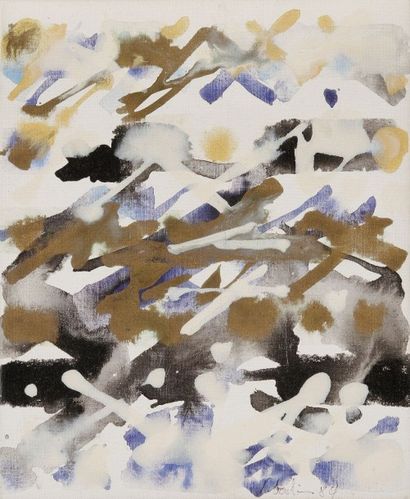 Raymonde GODIN [canadienne] (née en 1930) 
Composition, 1983-84
Acrylique sur toile.
Signée...