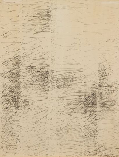 Raymonde GODIN [canadienne] (née en 1930) 
Composition, 1980
Crayon.
Signé et daté...