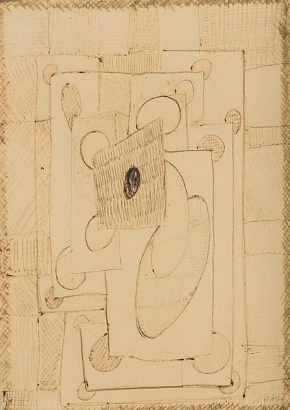 Henri-Jean CLOSON (1888-1975) 
Composition
Dessin à l’encre.
Signé en bas à droite.
15...