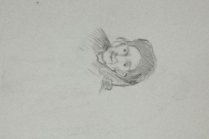 Alphonse LEVY (1843-1918) 
Études de personnages 
4 dessins au crayon ou fusain sur...