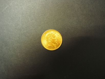 null 1 Pièce de 20 Francs en or type Napoléon III tête laurée (1864).
FRAIS ACHETEUR...