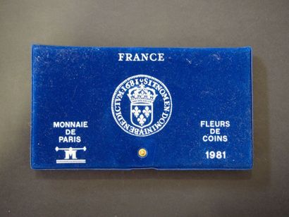 null Monnaie de Paris
Série des Pièces françaises "Fleurs de coin", Millésime 1981....