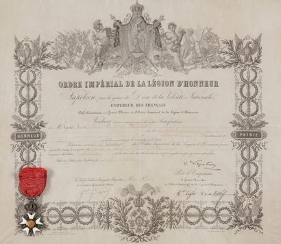 France ORDRE DE LA LÉGION D'HONNEUR, institué en 1802. Étoile de chevalier d'époque...