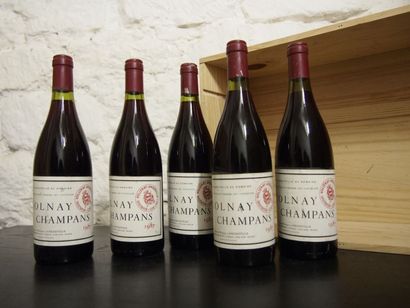 null 5 Bouteilles, VOLNAY CHAMPANS (1er Cru), Marquis d'Angerville, 1987, (e.l.s...