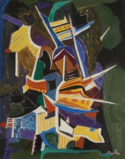 Jean MAILHE (1912-1997) 
Composition, vers 1975
Huile sur toile.
Signée en bas à...