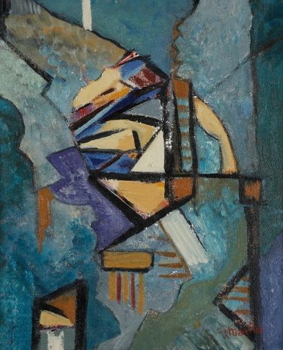 Jean MAILHE (1912-1997) 
Composition, vers 1950
Huile sur toile.
Signée en bas à...