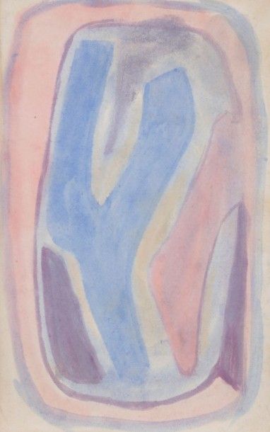 Willy ANTHOONS [belge] (1911-1983) 
Compositions, vers 1955
4 pastels.
Portent le...