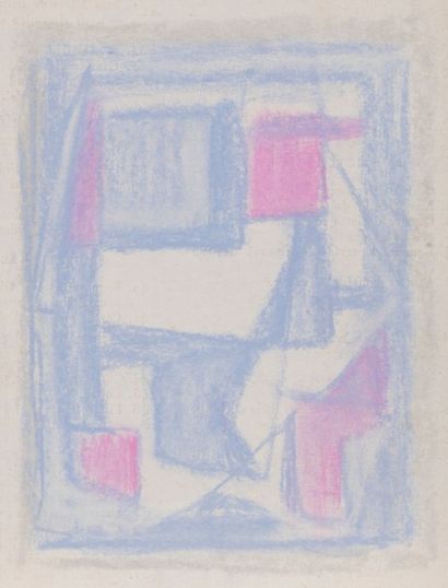 Willy ANTHOONS [belge] (1911-1983) 
Compositions, vers 1955
4 pastels.
Portent le...