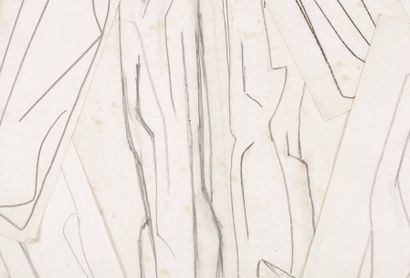 Willy ANTHOONS [belge] (1911-1983) 
Études de sculptures, 1950-54
5 crayons.
Monogrammés...