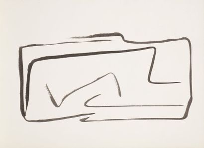 Willy ANTHOONS [belge] (1911-1983) 
Études de sculpture, 1953
3 encres.
Une monogrammée...