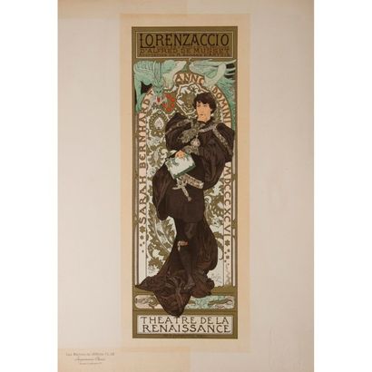 ALPHONSE MARIA MUCHA (1860-1939) 
LES MAITRES DE L’AFFICHE - Alphonse MUCHA
Lorenzaccio
Lithographie...