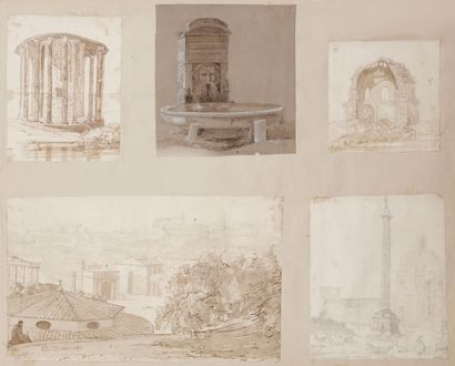 École Française du XIXe siècle 
Album de voyage en Italie, 1814-1815
Comprenant 394...