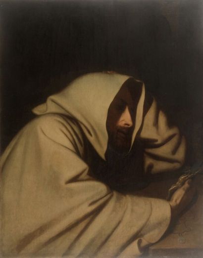 Romain CAZES (Saint-Béat 1810 - Saint-Gaudens 1881) Moine en méditation
Sur sa toile...