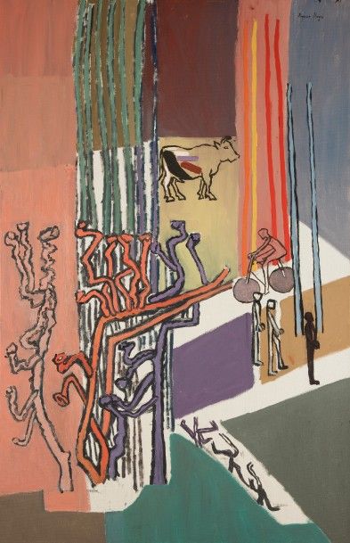 Suzanne ROGER (1899-1986) Le Jardin, 1960
Huile sur toile.
Signée en haut à droite.
100...