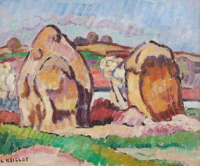 Louis NEILLOT (1898-1973) Les Meules, vers 1955
Huile sur toile.
Signée en bas à...