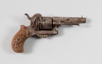null Revolver à broche système Guardian modèle 1878, cinq coups, calibre 7 mm.
Canon...